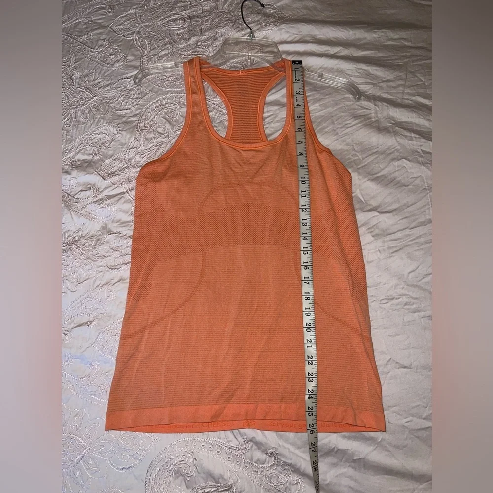 Lululemon Swiftly Tech Racerback Tank Top Orange Creamsicle Size 8